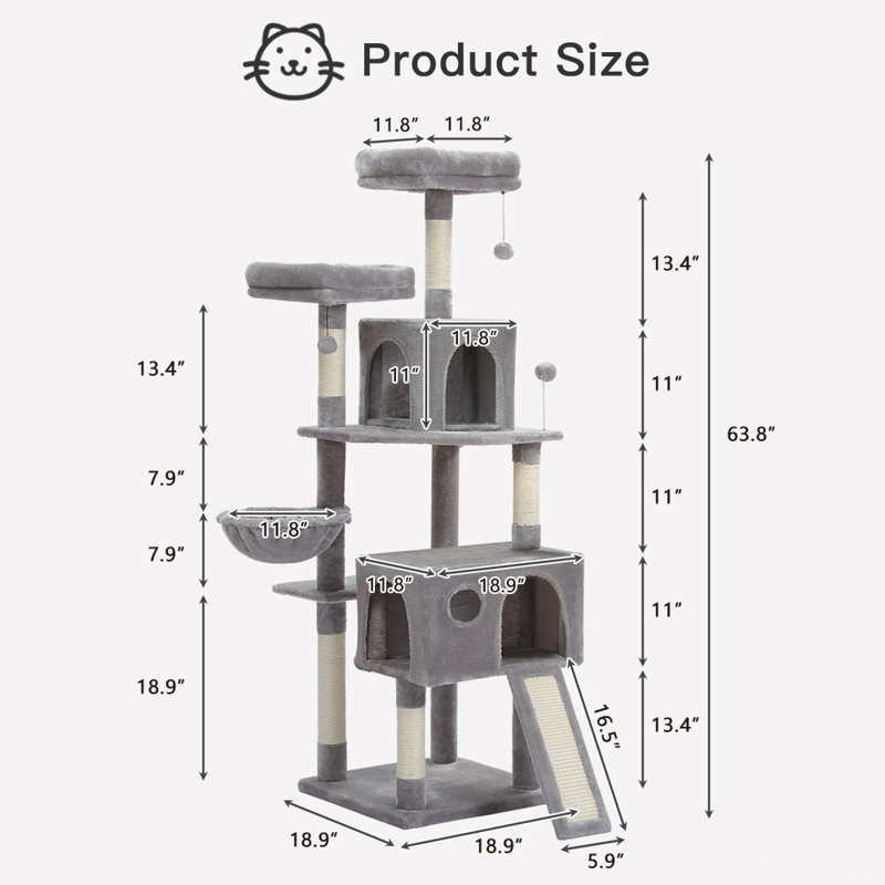 Deljana 64'' H Cat Tree