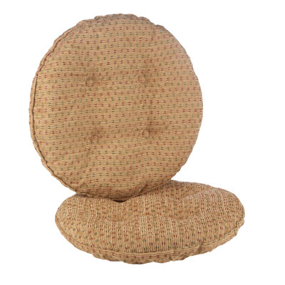 Non-Slip Textured Barstool Seat Cushion, 14-Inches Round