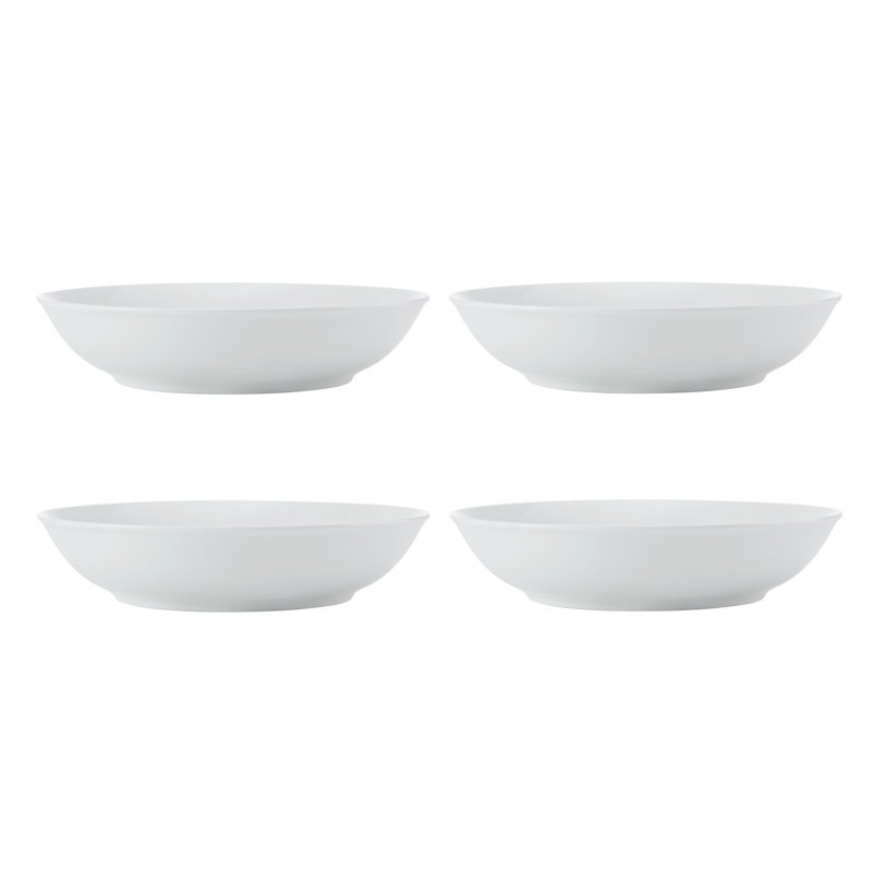 Mikasa Chalk Porcelain Pasta Bowls, 23cm, White