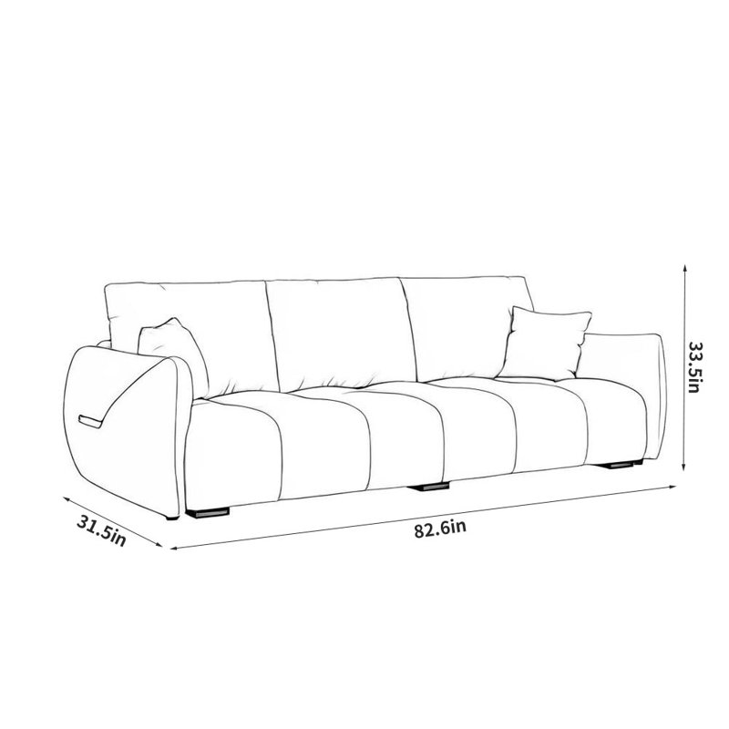 Creative Casual Sofa, Dark Gray
