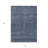3' X 5' Navy Blue And Ivory Geometric Washable Indoor Outdoor Area Rug