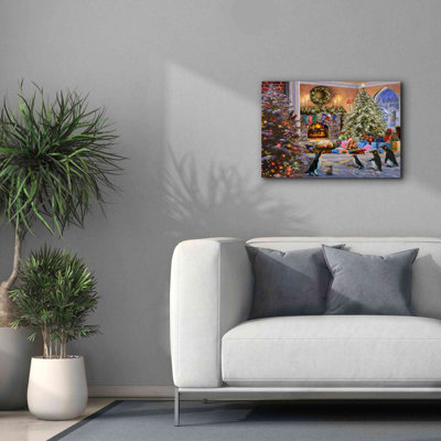 «Folia A Magical View to Christmas» par Nicky Boehme - reproduction d'art sur toile tendue