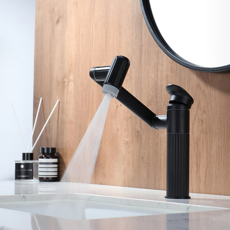 Lefton Rotatable Bathroom Faucet With 2 Water Modes, Single Hole Vanity Sink Faucet For Bathroom And Laundry Room, BF2208