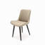 Ensemble de 4 chaises de salle à manger modernes en similicuir avec coussins épais et pieds en métal, chaises d'appoint en faux cuir sans accoudoirs pour la cuisine et la salle à manger-953341218-953341245