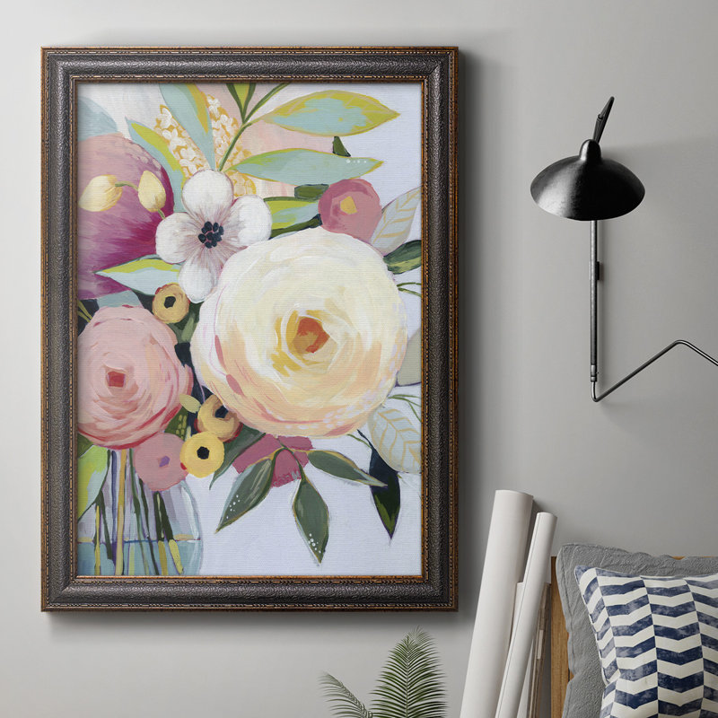 Georgia Bouquet II - reproduction d'art sur toile, H 20 po x l 16 po x P 2,5 po