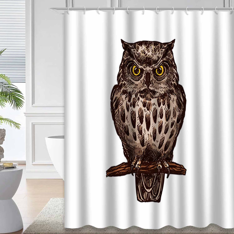 Rideau de douche Owl Eagle, L 72 po x l 78 po