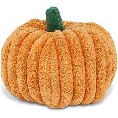 Grande peluche citrouille - peluche effrayante pour animal en peluche, décor d'Halloween mignon, cadeau de fête et artisanat, mini peluche citrouille de l'Action de grâce - 4 po