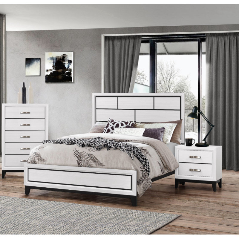 Standard Bed, Queen, White