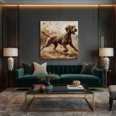 «Dogs Wirehaired Pointing Griffon», art mural sur toile