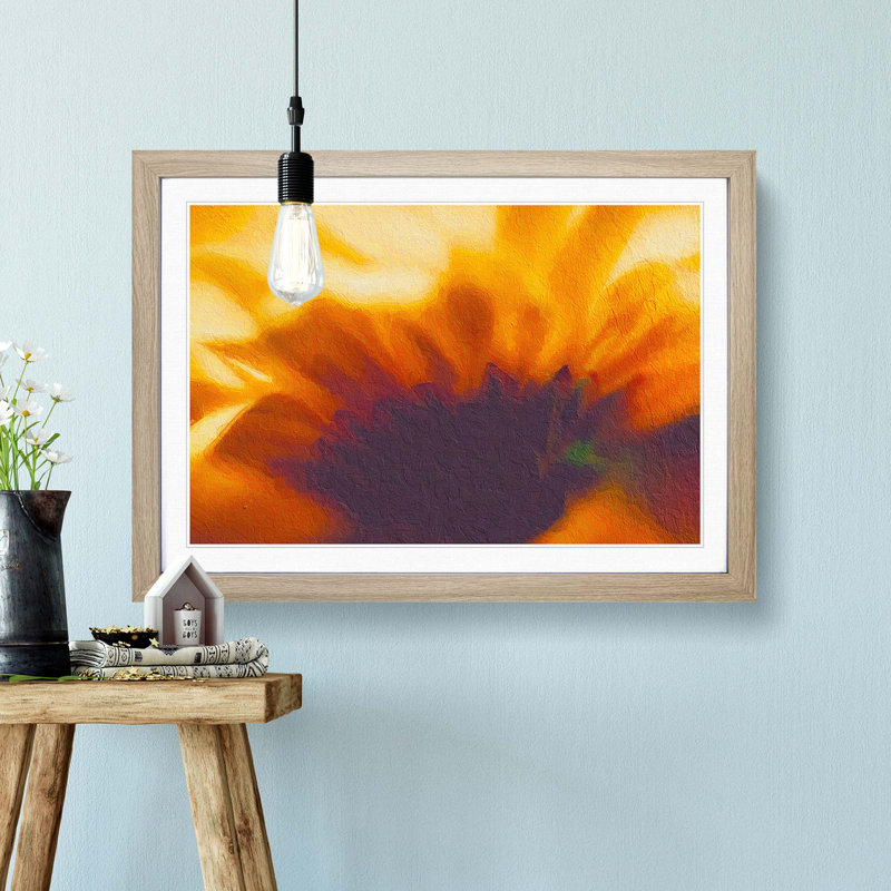 Petals of a Flower - Picture Frame Painting Print, 27cm H x 36cm W x 2cm D, Oak Framed