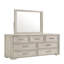 Miroir carré Colorado de style moderne en bois rustique naturel (Comprend seulement un miroir - la commode n'est pas incluse)
