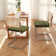 Crumley 18.8" H Upholstered Side Chair with Cane Rattan Back and Steel Frame