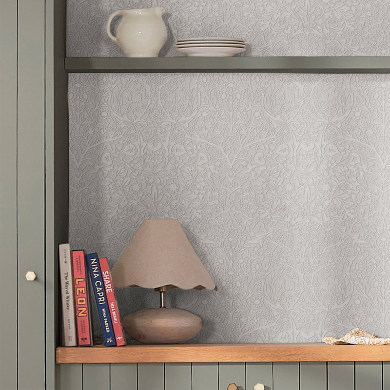 William Morris at Home Blackthorn Paintable Wallpaper