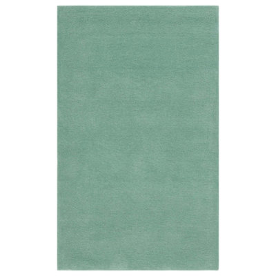 Fifth Avenue Hand Tufted Wool/Cotton Solid Color Rug in Green