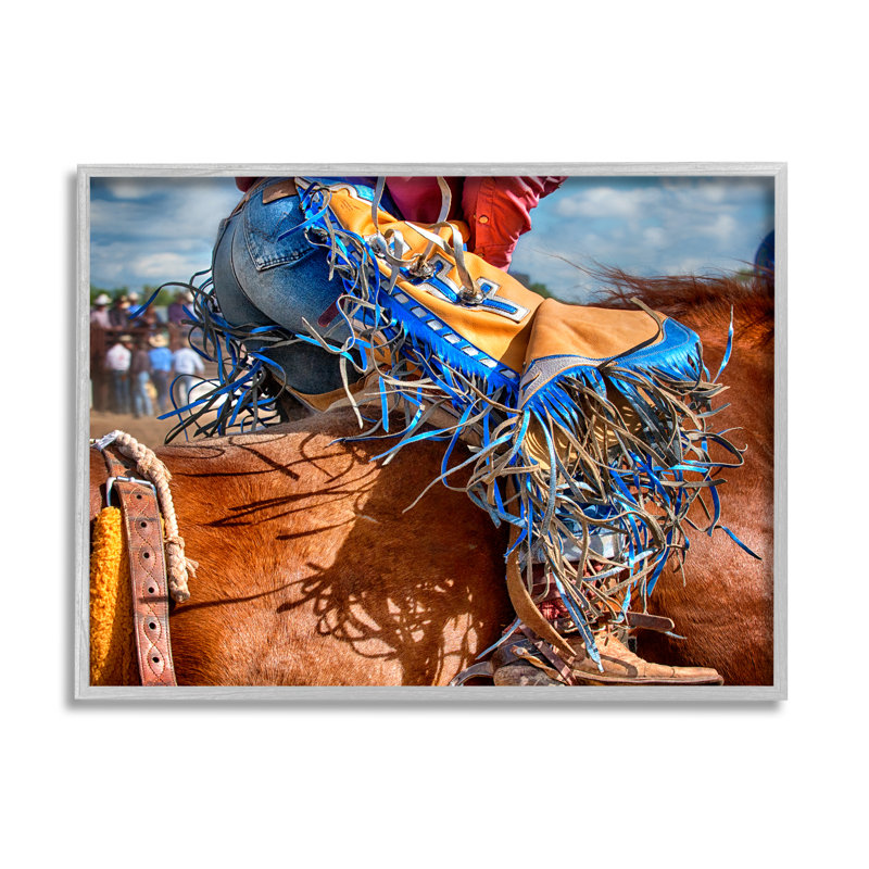 «Stupell Industries Cowboy at Rodeo», reproduction d'art sur toile par Lisa Dearing, H 24 po x l 30 po x P 1,5 po