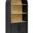 66.70 Inch Tall Arched Bookcase With Storage, Mid-Century Modern 3-Tier Arched Cabinet With Door, Arched Bookshelf Cabinet With Open Display Storage Shelf For Office Dining Room Living Room