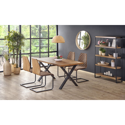 Waukeenah Solid Wood Base Dining Table