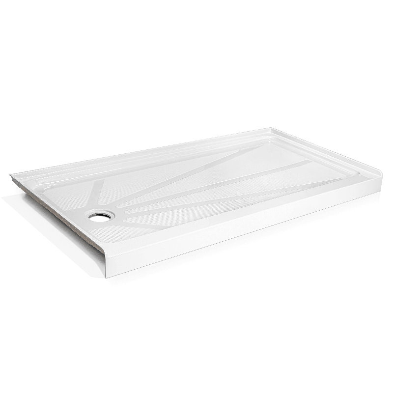 Ella Shower Base Acrylic 30" x 60" Left Drain, Left