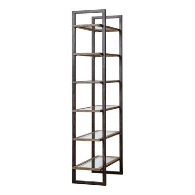Adams 90" H x 36" W Etagere Bookcase