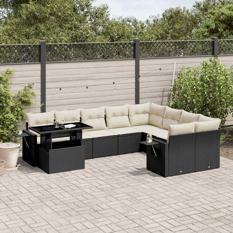 Vidaxl Sofa Set Black