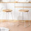 Bar Stools Set of 2 Rustic Counter Stools with Solid Wood Saddle Seat & Metal Legs, Backless Kitchen Island Stools for Breakfast Bar & Home Decor-1183474025