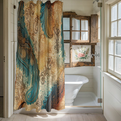 Rideau de douche Aged Swirls - Premium