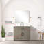 Meuble-lavabo gris en chêne gris L x P 22 po, comptoir en quartz blanc, miroir 34 po, robinet agréable P 36 po 22 po avec miroir 34 po et robinet inclus