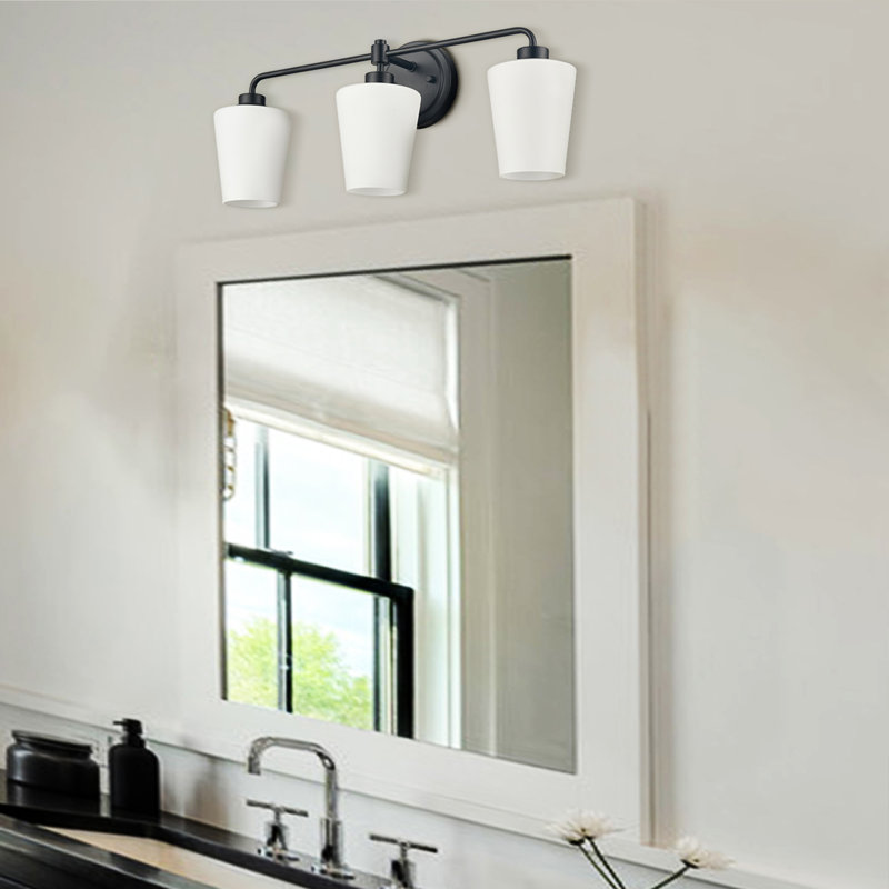 Sereyah 3 - Light Dimmable Vanity Light, Black
