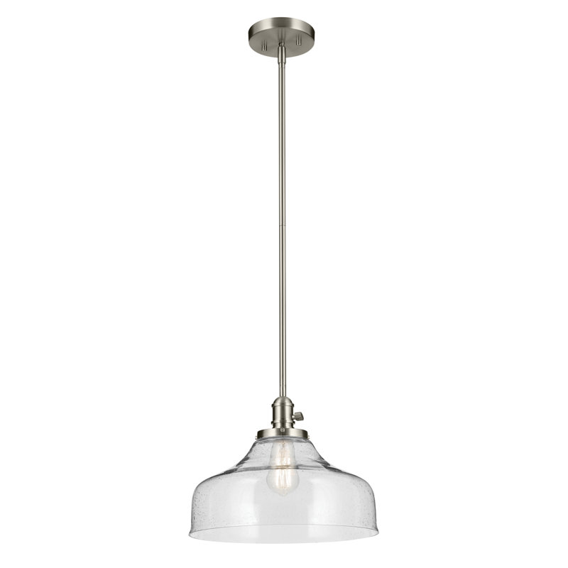 Luminaire suspendu 1 lumière 11,25 po, Nickel