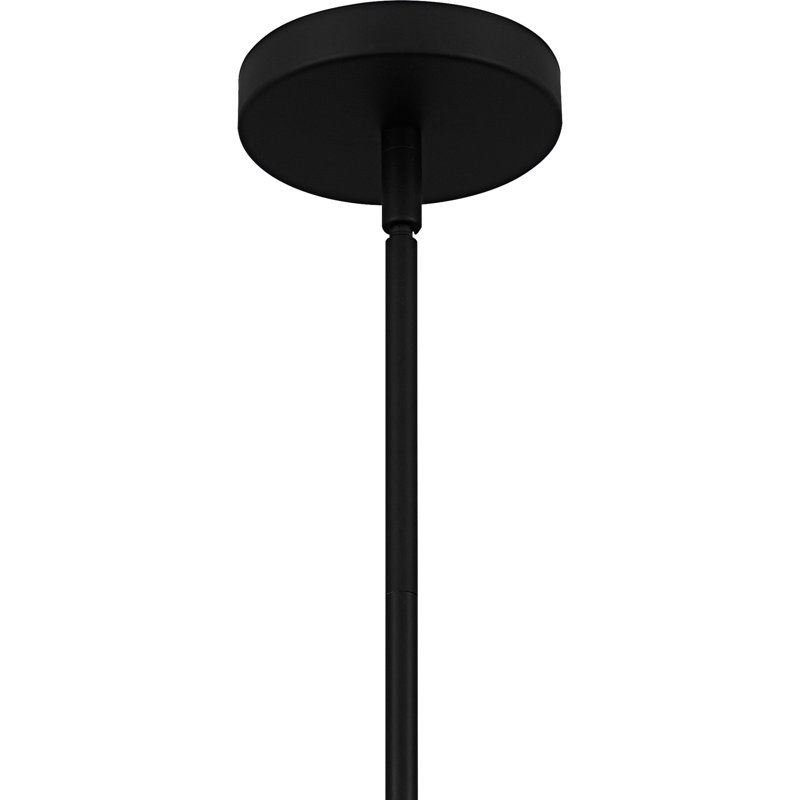 Luminaire suspendu 5 lumières Jadan, Noir mat