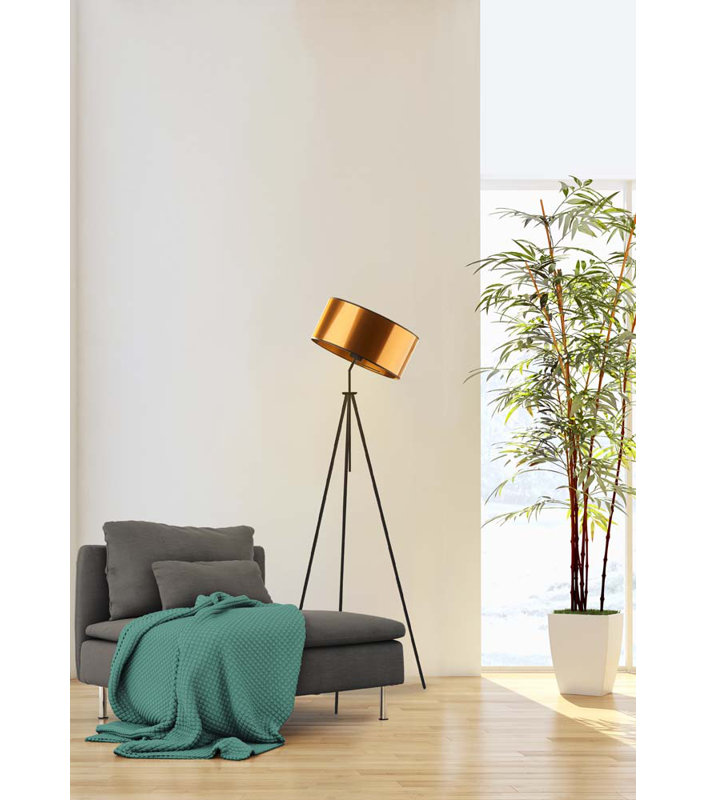 Krupp 145cm Tripod Floor Lamp, Copper