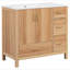 Meuble-lavabo de 36 po en bois avec 2 portes à fermeture douce, 4 tiroirs à fermeture douce, tablette réglable et armoire de rangement moderne
