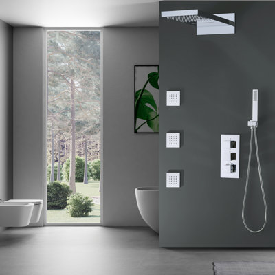 Thermostatic All-In-One Kit with Rough in-Valve