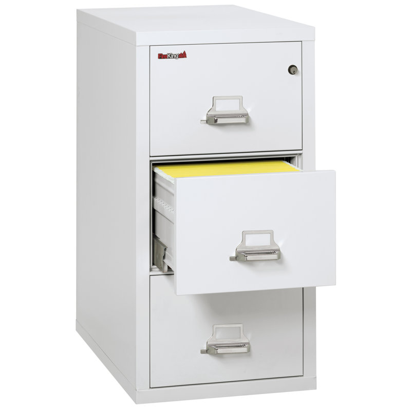 Fireproof 3 - Drawer File Cabinet, Arctic White