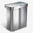 simplehuman 58L sensor recycler with voice and motion control, brushed stainless steel
