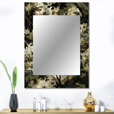 «Kendrica Wilderness Forest», grand miroir décoratif floral