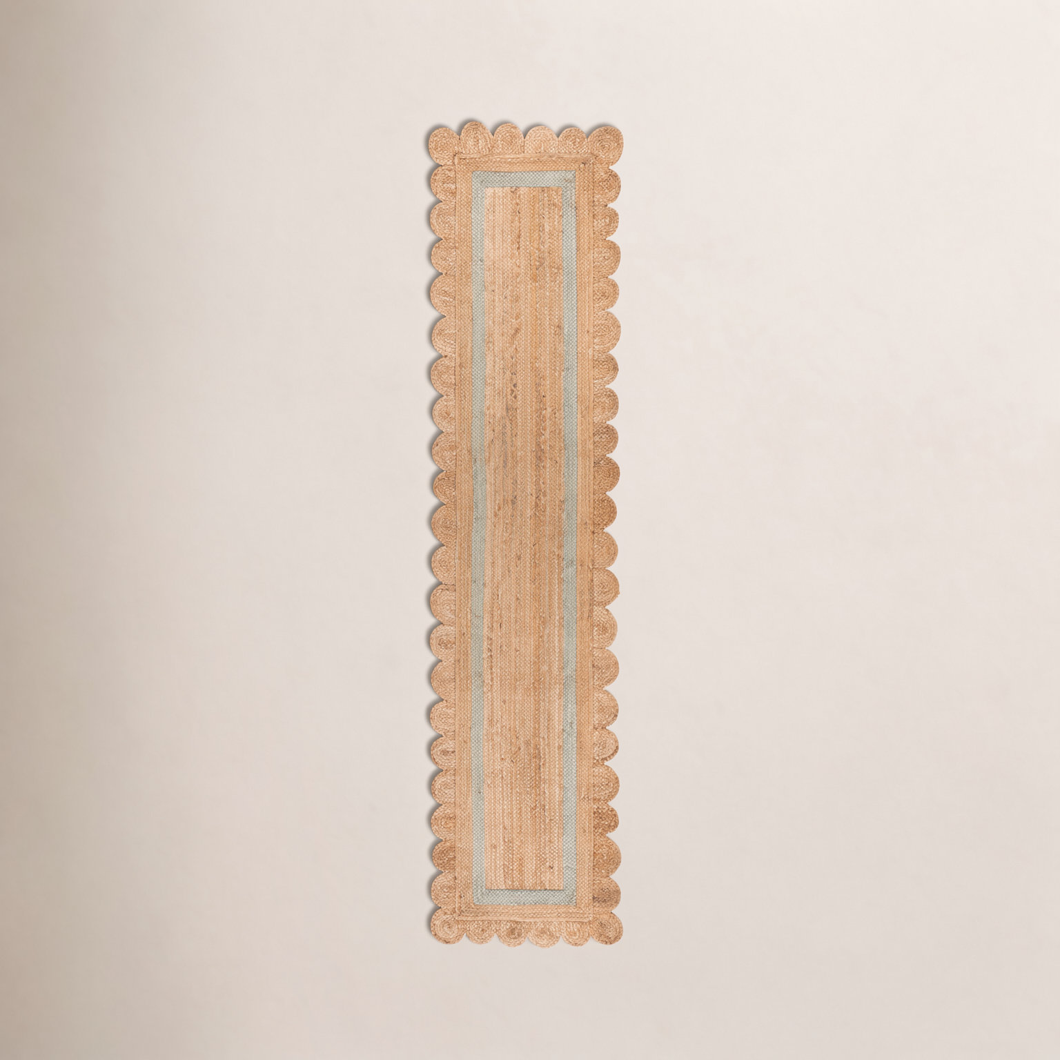 Inaki Hand-Woven Geometric Jute Rug, Runner 2'3" x 9'