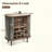 Fluted Wine Bar Cabinet With 8-Grid Wine Rack, 5-Level Adjustable Shelves, 2 Glass Holders, And Hidden Storage, Modern Liquor Coffee Station-1926266307