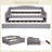 Full XL Upholstered Daybed with LED Light Strip and Pull-Out Trundle, Linen Platform Frame with Backrest-229977457