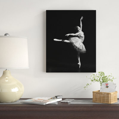 «Black and White Ballerina», reproduction de photo sur toile