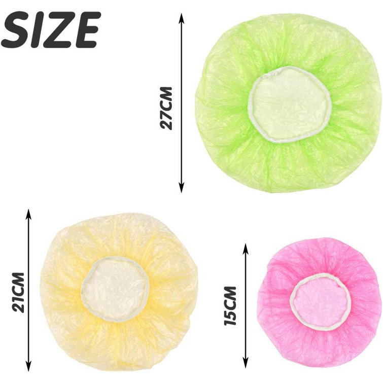 60 Pcs Elastic Food Storage Covers Bowl Plates Dishes Plastic Wrap Cover  Picnic for sale online