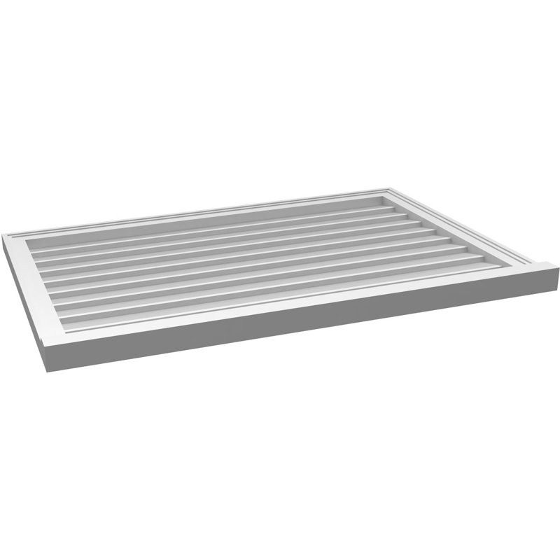 Cadre de seuil Brickmould, brun clair apprêté, H 28 po x l 42 po x P 2 po