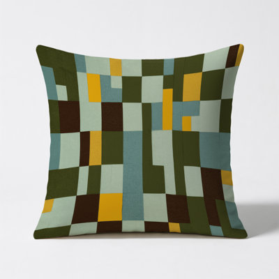 Block By Block Indoor And Outdoor Throw Pillow