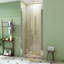 Porte de douche à pivot sans cadre avec verre transparent 34 "à 35 1/2" x H 72 "-105186180