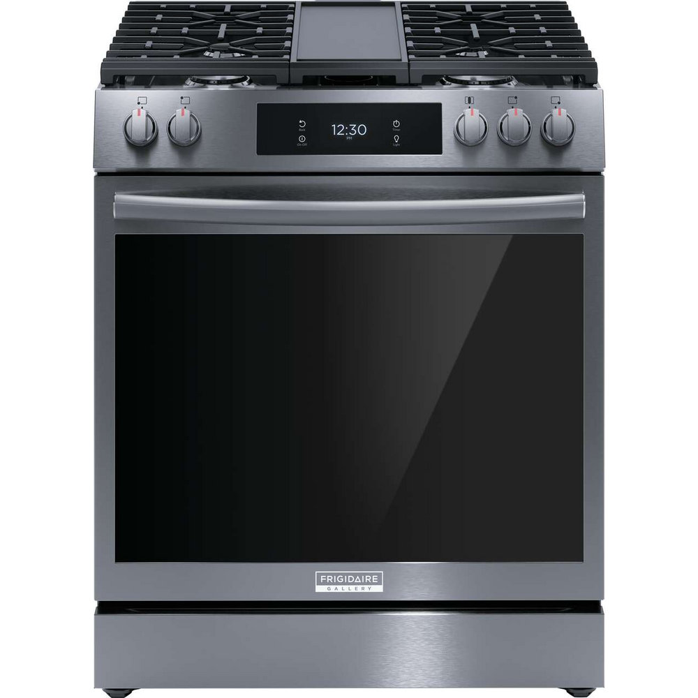 Frigidaire Gallery 30" Front Control Gas Range With Total Convection Frigidaire Gallery Color/Finish: Gray