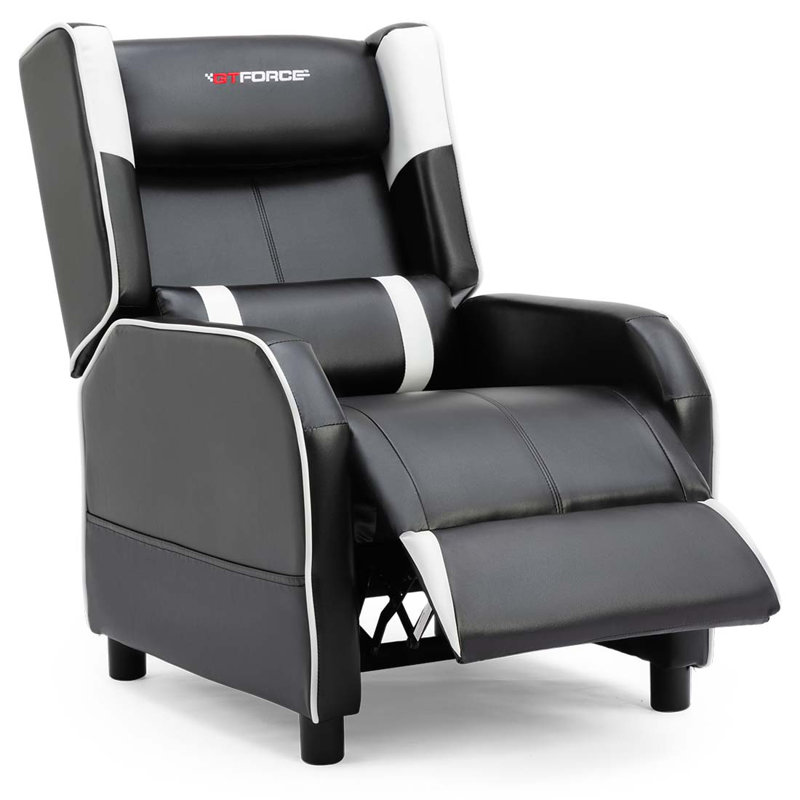 74cm Wide Faux Leather Standard Recliner, White