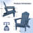 HDPE Foldable Steel Adirondack Chair-2133841917