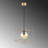 1 - Light Shiny Gold Lantern Pendant
