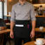 Tablier imperméable à la taille pour service, demi-tablier avec poches pour la cuisine d'un hôtel-restaurant, noir 23,6 x 11,4 po-852522956