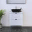 Meuble-lavabo simple 23,7 po avec plateau en bois manufacturé Lissia-828939264-828939265